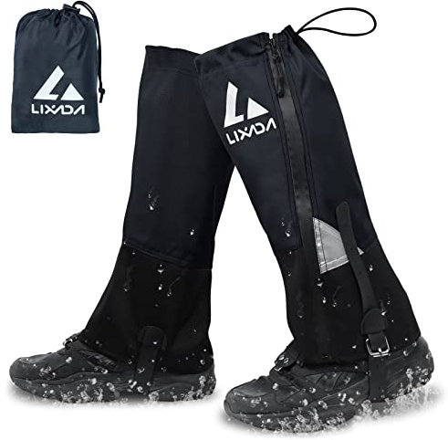 Lixada Gamaschen Wandern Jagd Fahrrad, Gamaschen Herren Damen Wasserdicht, Regengamaschen, Gamaschen Outdoor zum Schutz von Hose&Schuhe vor Schnee/Regen/Insekten, Wandern Skifahren Klettern