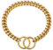 Hundehalsband, Schwarz / Gold, 10 mm, kubanische Glieder, Hundehalsband, Edelstahl, Metall, Rutschkette, Halsband für Hunde, strapazierfähig und kaufest