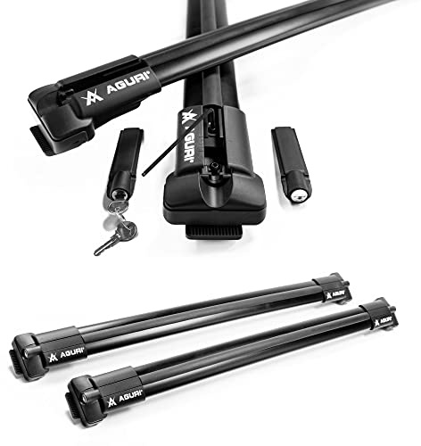 AGURI Prestige II | Kompatibel mit Volkswagen Golf Variant 2013-2020 | Dachgepäckträger Dachträger | Geeignet zur Befestigung von Dachboxen, Fahrradträger, Leiter | Robuste Konstruktion aus Alu | TÜV