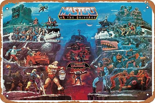 He-man And The Masters Of The Universe TV-Show-Poster, Metall-Blechschild, 20,3 x 30,5 cm, Film- und TV-Serie, Wanddekoration