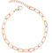 LEGITTA Damen Gliederkette Rosegold Armband Basic Kette Klassisch Armbänder Zarte Gliedrige Armkette aus Edelstahl Geschenkschmuck für Frauen Mädchen