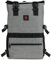 zazzy Smell Proof Bag with Combination Lock, Weather Resistant Lockable Smell Proof Backpack, Expandable Backpack Grey
