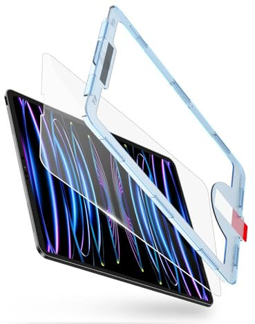 BERSEM Schutzfolie für iPad Pro 12,9 Zoll (Modelle 2022 & 2021 & 2020 & 2018) 9H Gehärtete Glas Folie, HD-Klarheit, Kratzfest, Fallfreundlich, mit Einfacher Anbringungsschale, 1 Stück