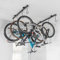 Teal Triangle Support de vélo pour garage – Support de vélo de qualité supérieure pour un rangement peu encombrant | Crochets de plafond réglables pouvant contenir 4 à 8 vélos – Système de porte-vélos