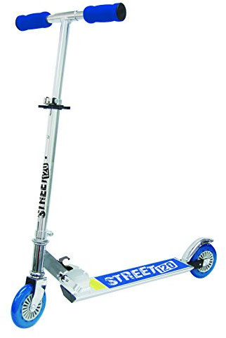 Sport1 Speedy Tretroller mit 3 Rädern, für Kinder bis 20 kg, Farbe: Blau, mit leuchtenden Rädern, ab 3 Jahren