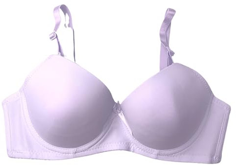 STILL 3 Pezzi Reggiseno Donna con Ferretto Coppa Preformata Imbottito Bra Push UP Fascia Spalline Rimovibili 2087 (IT, Taglia della Coppa & Taglia della Fascia, D, 6, 3 Bianco)