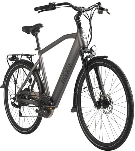 Adore E-Citybike 28 Alu Cityfahrrad CV-190 Heckmotor 45NM / 12,8Ah Anthrazit matt