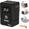 ZGCINE ZG-V99Pro V-Mount Batteria 14,8 V 99,9 Wh 6400 mAh PD USB-C 100 W ricarica rapida con porte USB D-Tap BP per fotocamere, videocamere, luci a LED, monitor, nero