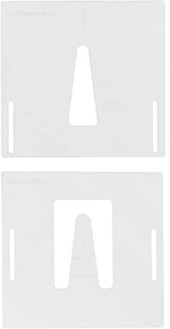 Premium Akustikgitarre Hals Routing Vorlage Set mit 2 klaren Acryl Präzisionsschnitt für Gitarrenbauer und Gitarrenreparatur