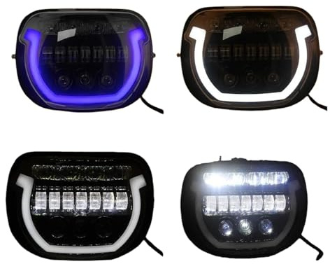 LED-Frontscheinwerfer Fern-/Abblendlicht DRL-Scheinwerfer Kompatibel für Harley Touring Street Glide 2024 2025, CVO 2023 2024 2025, Ultra 2025