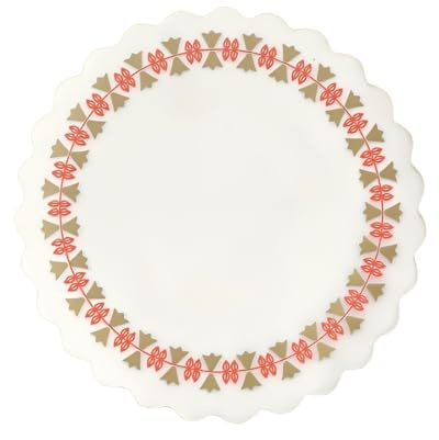 ROKZELT Papierdeckchen 18 cm, Papierdeckchen, Tortenspitzen Rund, Tortendeckchen, Tassenuntersetzer Papier, Spitzenpapier, Spitzendeckchen, für Tische, Teller, Kuchen, Desserts, Basteln