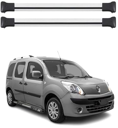 OMAC Dachträger für Opel Vivaro A 2014-2019 Aluminium 2 Stangen Schwarz | bis 75 kg Traglast, Querträger, Grundträger