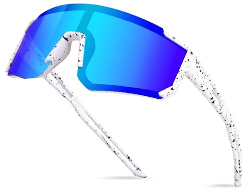 LXONTSG Lunettes de Soleil Polarisées pour Enfants,Lunette Velo Enfants,Lunette Soleil Sport Enfant,Protection UV400 pour Garçons et Filles pour Sports de Plein Air, Cyclisme, Tennis, Course à Pied