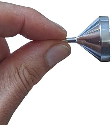 3 x Small Metal filling funnels, Mouth Diameter 2.5cm with very Thin Spout DIAMETER OF MOUTH 2.5CM LIQUIDS, PARFUMS, Small Bottles & Liquid (SILVER)