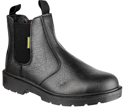Amblers Steel FS116 Pull-On Dealer Boot/Unisex Boots (11 UK) (Black)