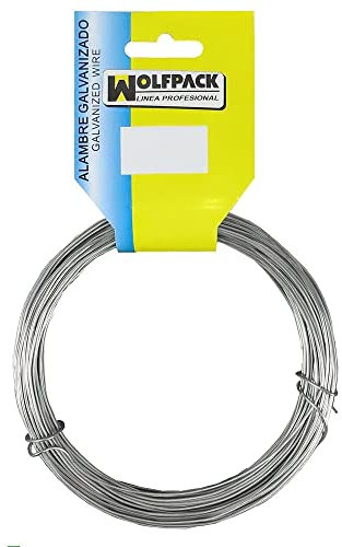 WOLFPACK LINEA PROFESIONAL - Alambre Galvanizado (Rollo 250 gramos) Nº 6/1,1 mm.