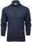 Xact Mens 3 Button Funnel Neck Jumper (Indigo Marl Twist) M