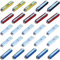 Surdefens Torpedo Fuse, 25 Stück, Thermo-Plastik, 32V, DIN 72581-1, SET1: 5A x 3, 8A x 10, 16A x 5, 25A x 5, 40A x 2