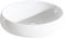 Eridanus Lavabo Ovalado para Baño, Lavabo sobre Encimera de Cerámica Blanca, Cuenco para Guardarropa, Baño, Mueble de Tocador, Blanco Brillo - 470 x 330 x 150 mm