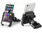 KASER Supporto per smartphone per moto, bicicletta, montaggio sul manubrio in alluminio, 360°, regolabile, per moto, navigatore GPS universale (manubrio nero)