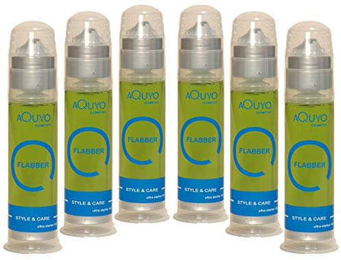 Flabber Haargel extra starker Halt | Styling Gel für perfektes Haarstyling | Haar Gel ultra starker Halt für Männer bringt sofort langanhaltende Form und Glanz ins Haar (6er Pack - 6x 100ml)