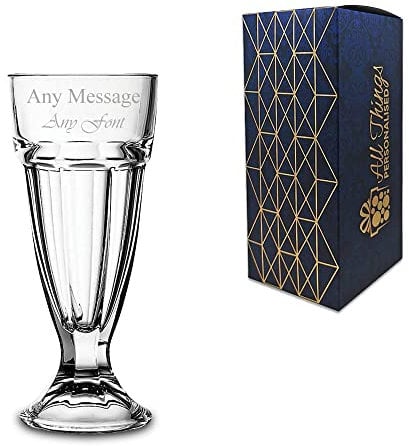 Personalised Engraved American Tall Ice Cream Cup 10oz, Gift Boxed, Birthday Party Kids Gift