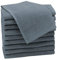 ZOLLNER 10er Set Gästehandtücher - weiche und saugstarke Handtücher - waschbar bis 95°C - Baumwolle - 30x50 cm in grau