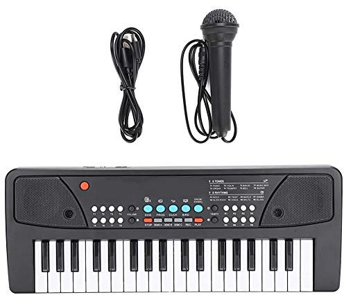 Zerodis Multifonctionnel Clavier Portable Électronique Piano Microphone Bébé Musique Jouet Éducatif Enfants Jouet Enfants Art Cadeau(430A1)