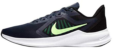 Nike Downshifter 10 Running-Schuhe Obsidian/Lime Glow-Black 40.5