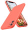 SURPHY Flat Silicone Case Compatible with iPhone 11 Case, Liquid Silicone Slim Fit Case (Individual Protection for Each Len) for iPhone 11 6.1, Pink Citrus