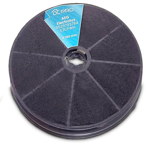 DL-pro Filtro carbone per AEG Electrolux 9029793784 E3CFWH Whirlpool 484000008647 Wpro CHF180 Refsta K25 Cappa aspirante