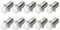 Ruiandsion Upgrade Ampoule de lampe de poche LED 6V P13.5S Prise de base Ampoules LED blanches de remplacement pour lampes de torche de lampe de poche de phare, sans polarité (lot de 10)