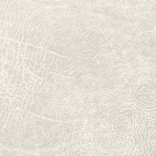 DESHOME Zeus Iago Stoff Meterware Möbelstoff Weiche Mikrofaser Fleckschutz für Sofas, Sessel, Kissen, Stuhl (Perlweiß, 5 Meter)