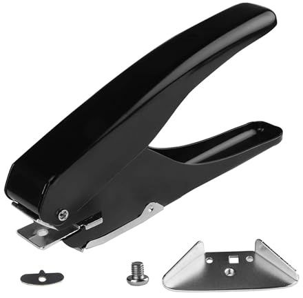 Telituny Heavy Duty Round Corner Punch, Eckenrunder Round Corner Punch Ausweislocher Schlitzstanzer Lochstanzer Papier, für PVC-ID-Karte, Gepäckanhänger, Namensschild, Scrapbooking Ausweishalter