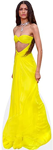 Zendaya (Yellow Dress) Pappaufsteller lebensgross