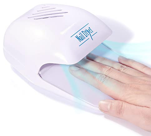 Essiccatore per unghie, asciuga unghie per smalto normale, ventilatore per unghie regolari, adatto per unghie di mani e piedi, asciugatura rapida, funzionamento a batteria Nwch-au