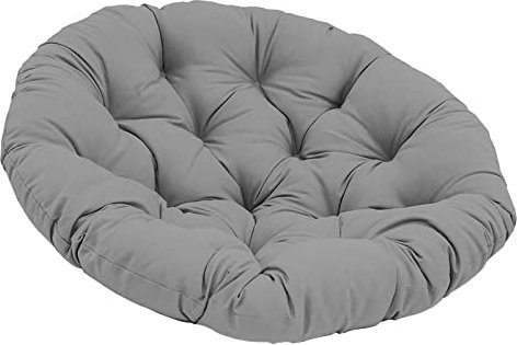 perfk 24x24 inch Seat Cushion Pillow Chair Pads Washable Round Patio Seat Cushion for Indoor Outdoor Swing Chair Office Rocking Seat, Dark Gray