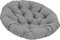 perfk 24x24 inch Seat Cushion Pillow Chair Pads Washable Round Patio Seat Cushion for Indoor Outdoor Swing Chair Office Rocking Seat, Dark Gray