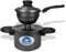 TETEU | Cuscuzeira Nordestino | Brazilian Couscous Pot Steamer for Cooking, Steaming Cornmeal, Couscous, Rice, Vegetables | Durable Metal Pot with Handle, Small Portions | Gray Crackle Color