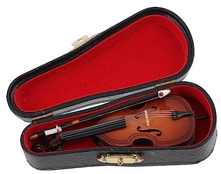 MAGICLULU Mini Violoncello Modell Aus Hochwertigem Material Realistische Instrument Dekoration Kompakt Und Platzsparend Als Geschenk Für Schreibtisch