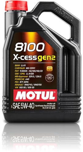 MOTUL Motoröl 5W-40 8100 Motor Öl X-cess Gen2 5 L