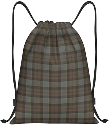EgoMed Rucksack mit Kordelzug,String Bag Sport Gym Bag Travel Casual Daypack Kordelzug Sackpack,Outlander Fraser Tartan