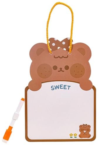 Zeichenbrett für Kinder, Doodle Board - Löschbarer Schreibblock | Schreibtafel mit Whiteboard-Stift, doppelseitigem Schreibblock, Schreib-Mal-Doodle-Block