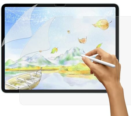 SUEEWE [2 Stück] Like Matt Papier Folie für iPad Air 11 7. Generation M3 2025 & 6.Generation 2024, [Blendfreiem] PET Papier Gefühl schutzfolie zum Zeichnen, Schreiben, Skizzieren