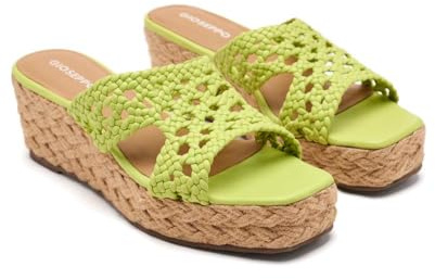 GIOSEPPO Sandalias Piel Trenzada Y CUÑA Yute Brimfield