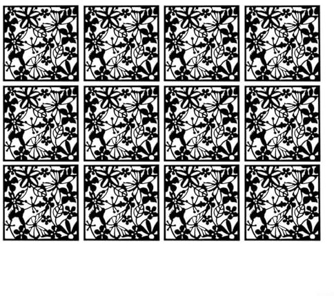 Lastdaytime 12 Stück Trennwände zum Aufhängen, Raumteiler zum Dekorieren von Schlafzimmer, Esszimmer, Arbeitszimmer und Wohnzimmer (schwarz)