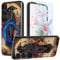 for Samsung Galaxy S24 Phone Case for Galaxy S25 6.2 with Screen Protector & Camera Cover Stand [Built-in Magnets] Kickstand Dual Layer Hybrid Magnetic Shockproof Case,Crow and Magic Book Vintage