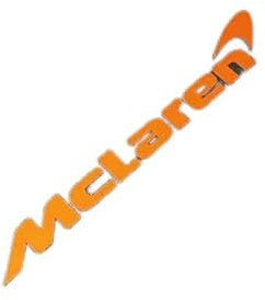 ZLXYBF66 Adesivo per Auto per McLaren, Essere Facilmente rimosso Senza danneggiare la carrozzeria dell'auto.,20 * 2.8cm Orange