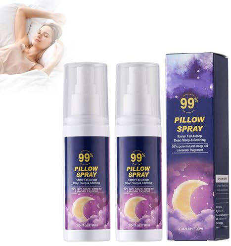 Lavendel Kissenspray Für Eine Gute Nacht, 2 Stück Schlafwohl Kissenspray Lavendelspray Aroma Lavendelöl Deep Sleep Spray Für Kissen, Lavendelkissen Spray Zur Stressreduzierung Und Angstbewältigung