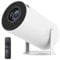 Cineglow Projector,4k Smart Movie Projector,Auto Keystone, Mini Projector with Wifi and Bluetooth,180° Rotation,with Wifi and Bluetooth (White)